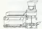 Querschnitt durch eine Stockmühle mit Korntrichter, Mahlwerk und Mehlkasten; Quelle: Josef M. Imhof