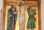 Stationentafel des Kreuzweges in der Pfarrkirche von Termen (VS,CH), Quelle: Volmar Schmid